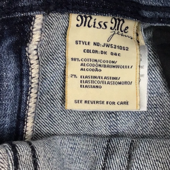 Miss Me JW531052 skinny classic jeans 29 - Picture 4 of 11